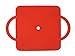 Get Out! Plastic Scooter Board in Red, Wide Handles, 12” x 12” Inches – Gym Class Manual Scooter Board for Kids