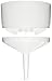 Kartell 242835-240 Polypropylene Autoclavable Buchner Funnel, 240mm Size