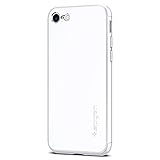 Spigen Thin Fit 360 iPhone 7 Case with Exact Slim Full Protection Case with Tempered Glass Screen Protector (2 Pack) for iPhone 7 - White