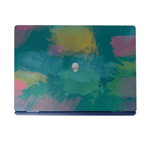 Laptop Skin Compatible with Alienware 16/16X Aurora (2025) - Watercolor Blue -…