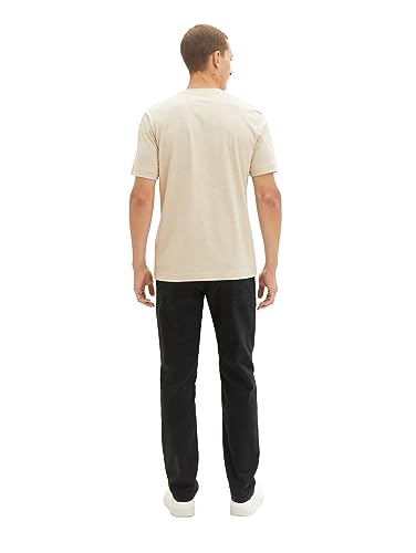 TOM TAILOR Men's T-Shirt, 32453 - Line Design Alfalfa Beige, S