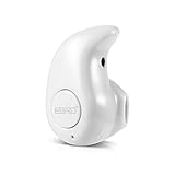 Newest Smallest Wireless Invisible Bluetooth Mini Earphone Earbud Headset Headphone Support Hands-free Calling For iPhone Samsung Xiaomi Sony Lenovo HTC LG and Most Smartphone. (White)
