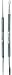 Mundial 2-Piece Cuticle Pusher and Manicure Pedicure Stick Set - Nail Care Tools for Perfect Cuticles and Quality Manicures