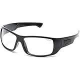 Pyramex Furix Safety Glasses, Black Frame/Clear Anti-Fog