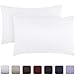Mellanni Luxury Pillowcase Set - Brushed Microfiber 1800 Bedding - Wrinkle, Fade, Stain Resistant - Hypoallergenic (Set of 2 King Size, White) primary
