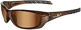 Wiley X Gravity Sunglasses, Bronze Flash, Brown Crystal