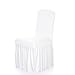 Anself Pleated Solid Ruffled Stretchable Removable Washable Dining Chair Cover Spandex Seats Slipcover for Wedding Party Hotel