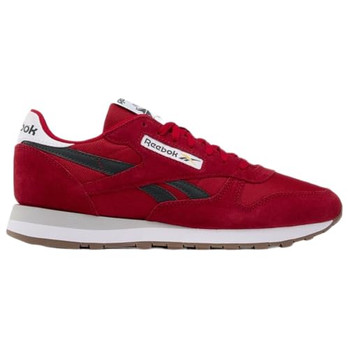 Zapatillas clásicas Unisex de Piel, Color Rojo y Gris 6/FTWR White, Talla 42 EU