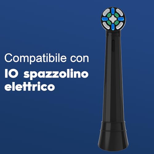 8 Replacement Heads Compatible with Oral B IO 3N/3/4/5/6/7/8/9/10 Series Electric Toothbrush IO, Compatible with Oral B IO for Good Cleaning and Protection of Teeth (Black)
