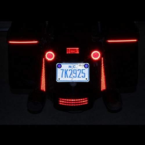 CUSTOM DYNAMICS STREET GLIDE FILLER PANEL LEDS FASCIA LIGHTS FOR 2014-2020 FLHX, FLTRX & FLHRS (CHROME W/SMOKE LENS)