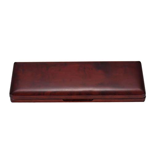 Wooden Reed Case with Inner Soft Cloth Instrument Accessories Container Reeds Holder Storage Box for 11pcs Bassoon Reeds Redwood