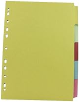 Q-Connect 5-Part Subject Divider A4 KF26081 Multicoloured 160gsm view 2