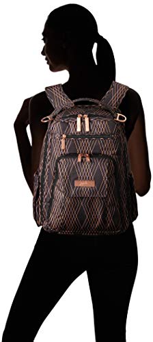 JuJuBe Be Right Back Multi-Funtional Structured Backpack/Diaper Bag, Prism Rose