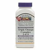 21st Century Enteric Coated Triple Omega Complex 3-6-9, Reflux Free 90 Softgels