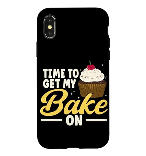 Baking Time to Get My Bake On Pastry Cake Cookies Baker Case for iPhone X/XS