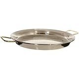 Garcima 18-Inch Stainless Steel Paella Pan 45 cm