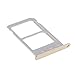 T-shin Dual SIM Card Tray Cover Card Slots Holder Replacement Part for Samsung Galaxy Note 5 N920 +Sim Card Remover Eject Pin Key Tool + T-shin Cloth (Gold)