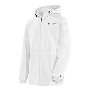 Champion Men’s Water-Resistant Hooded Jacket, Zip-Front Wind- and Water-Resistant Hooded Jacket