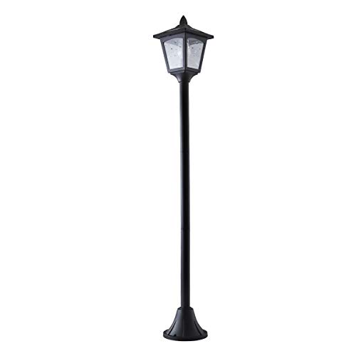 Chason 70″ Single Head High Pole Solar Street Light, European Outdoor Waterproof Patio Street Lights,Exterior Post Lantern Garden Driveway Bollard Light. Glass Post Light,Lawn Street Pillar Light