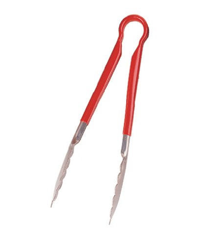 Crestware 12-Inch Red Grip Tong
