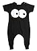 Newborn Toddler Infant Baby Boy Girl Romper Jumpsuit Bodysuit Clothes Outfits (18-24 Months, Black)