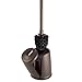 InterDesign Kent Bathware, Hideaway Toilet Bowl Brush and Holder - Bathroom Cleaning Storage, Bronze