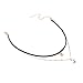 Bridalvenus Black Gothic Lace Velvet Choker Necklace, Double Layer Clavicle Choker with Rhinstones Pendant for Women and Girls