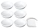 Ceramic Side Sauce Dish and Pan Scraper, 3 Inch, 2 Ounce, Bone White, 6-Pack