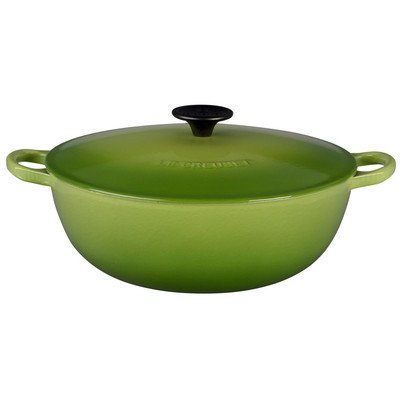 Le Creuset L2574-264P Cast Iron Soup Pot, 4.5 quart, Palm