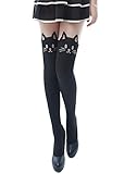 HDE Women's Fun Pattern Printed Tattoo Pantyhose Stockings