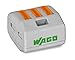 222-413 | WAGO Lever-Nuts® | Original Lever-Operated Splicing Connector | for Solid and Stranded Conductors | 3-Conductor with Operating levers | 28-12 AWG | Gray housing | [Box of 50 Pieces]