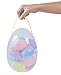 Jumbo Extra Large Clear 10 Inc Giant Easter Egg Container Filled With 17 Plastic Eggs 3 Inc, Includes One Golden Egg, Easter Hunt Accessories By 4E's Novelty