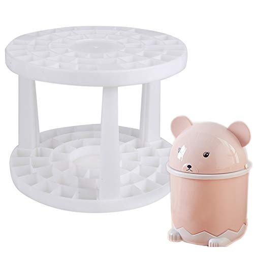 Paint Brush Organizers Holders 49 Holes and Countertop Can Organizer Mini Trash Can for School Kids, Children Rooms, Painting Fans, Home, Kitchen, Office Workers