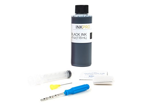 InkPro Premium Black Ink Refill Kit for Canon PG-210, PG-210XL, PG-240, PG-240XL, PG-245, PG-245XL Ink Cartridges 4oz 118ml
