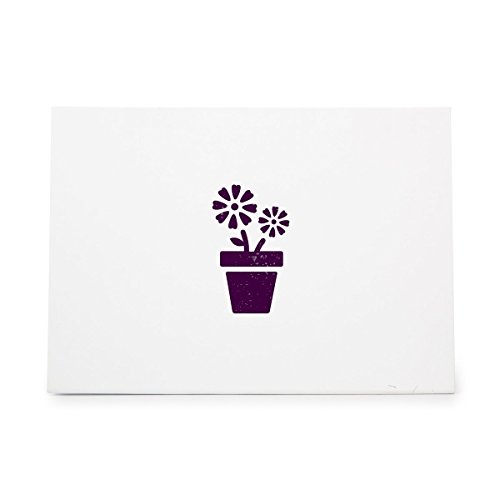 Flower Pot Flowers Garden Gardening Style 10169, Rubber Stamp Shape great for Scrapbooking, Crafts, Card Making, Ink Stamping Crafts