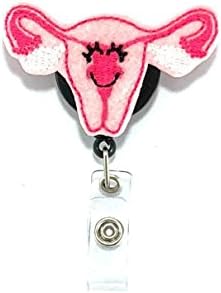 Smiling Uterus Retractable Badge Reel