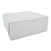 SCT White One-Piece Non-Window Bakery Boxes, 8 x 8 x 5, White, Paper, 100/Carton