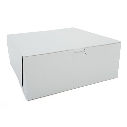 Southern Champion Tray 0901 Premium Clay Coated Kraft Paperboard White Non-Window Lock Corner Bakery Box, 6