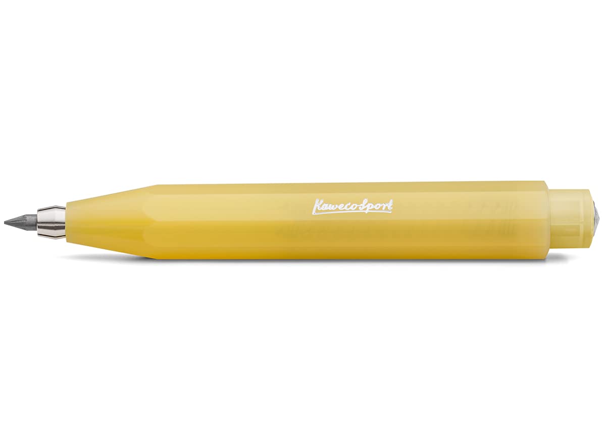 Kaweco FROSTED SPORT Clutch Pencil Sweet Banana 3.2 mm 5B I Exclusive Mechanical Pencil with Lead Refill I Pencil 10.5 cm