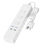 6 Ft Power Strip Surge Protector with 3 Widely
