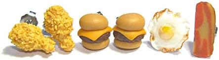 Diner Foods Earring Set - 3 Pairs