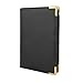 Professional Waitress Waiter Server Book | Free E Book Included | Strong Gold Metal Corners Made To Last | Compact Size Perfectly Fits Every Apron | 9 Pockets + Money Zipper Pocket
