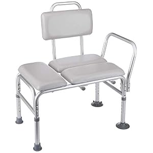 Homecraft-30315 Padded Transfer Bench, Elderly Living Assist Tool for Transferring & Moving from Shower & Bath, At Home…