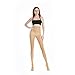 MANZI Women's Solid Color Comfortable Convertible Ballet Tights 3 Pairs Pack (women S/M,Nude)