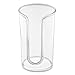 iDesign Paper & Plastic Disposable Cup Dispenser for Bathroom Countertops, The Clarity Collection – 3” x 3” x 5”, Clear