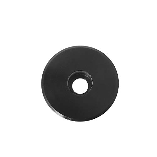 Misright Bicycle Headset Cap Front Fork Stem Top Caps Bowl Steering Tube for Cycling MTB Bike Parts Road Bikes Supplies (BK)