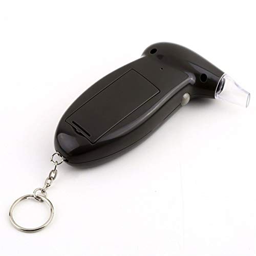 MqbY Digital Alcohol Breath Tester Breathalyzer Analyzer Detector Test Keychain with Backlight
