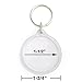 GOGO 25 PCS Acrylic Photo Keychains, 1-3/4 Inch Round Shape, Perfect for Number Tag