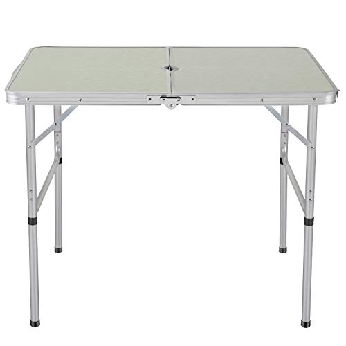 Sunkorto 2Person Folding Picnic Table with 2 Stools, 3 Feet Aluminum