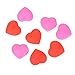 AQUEENLY Tennis Dampeners 8 PCS Heart Shaped Dampeners for All Racket Brands (Red, Pink)